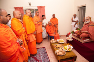 Ramakrishna Mission monks had Darshan of the Jagadguru in Bengaluru June 29